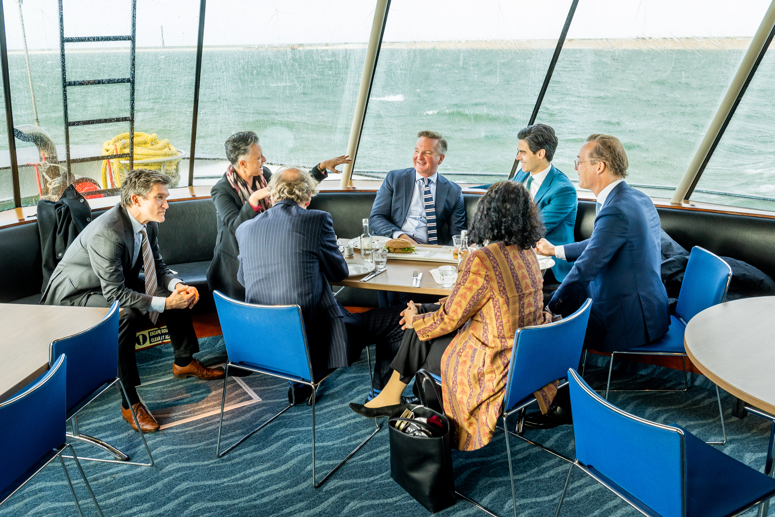 Dutch energy minister Rob Jetten with his Australian counterpart