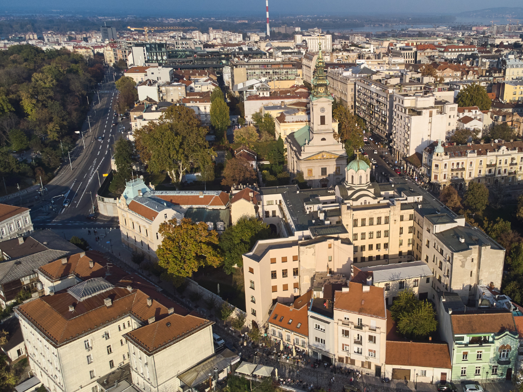 Serbia from above