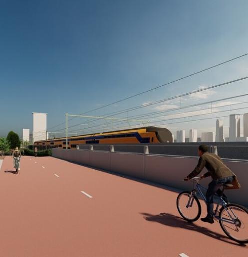 Die Bahnstrecke Den Haag-Utrecht wird über eine neue Brücke überquert werden können.