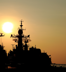 Navy ship silhouette 